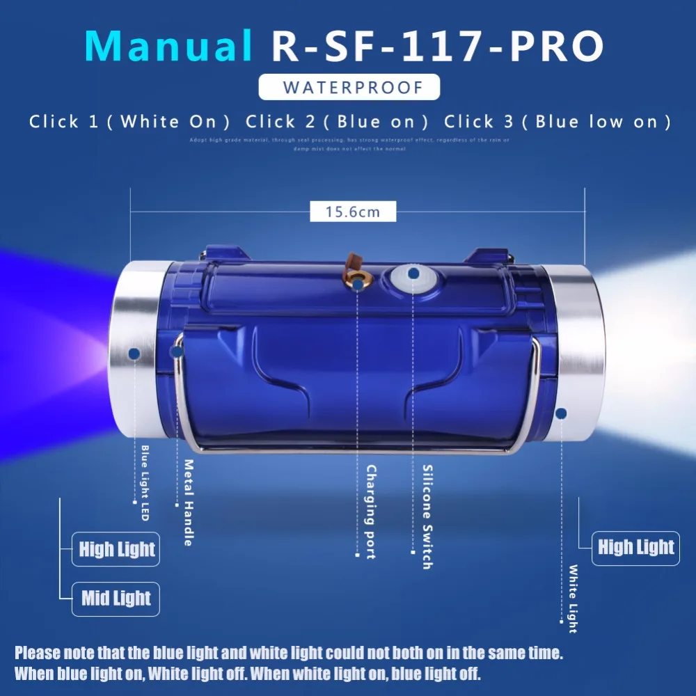 SKYFIRE IPX7 Водонепроницаемый Открытый Pro Плавающей СВЕТОДИОДНЫЙ Хождение Рыбалка