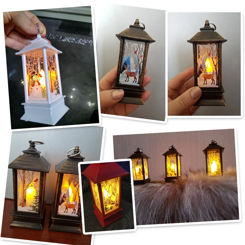 PATIMATE Christmas Decorations for Home Led Christmas Ornament LED Tea Light Candles Christmas Tree Decoration Xmas Party Decor