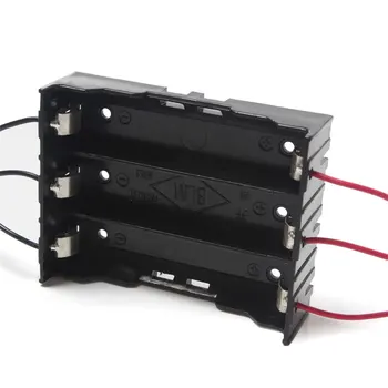 

Wholesale 100Pcs/Lot 3*18650 Power Parallel Battery Holders With 6 Wires Leads For 2x 18650 Battery BK-18650-PC6