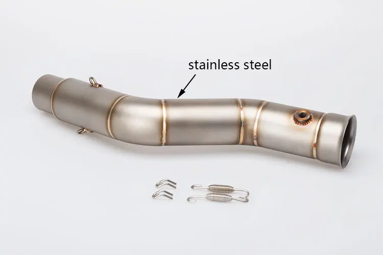 Motorcycle R1 Exhaust Link Pipe Mid Pipe Stainless Steel Motorbike
