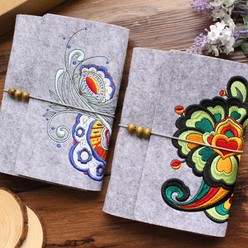 

Nation Wind China Antique Notebook Stationery Hand The Books Student Gift Diary You / other Embroidery