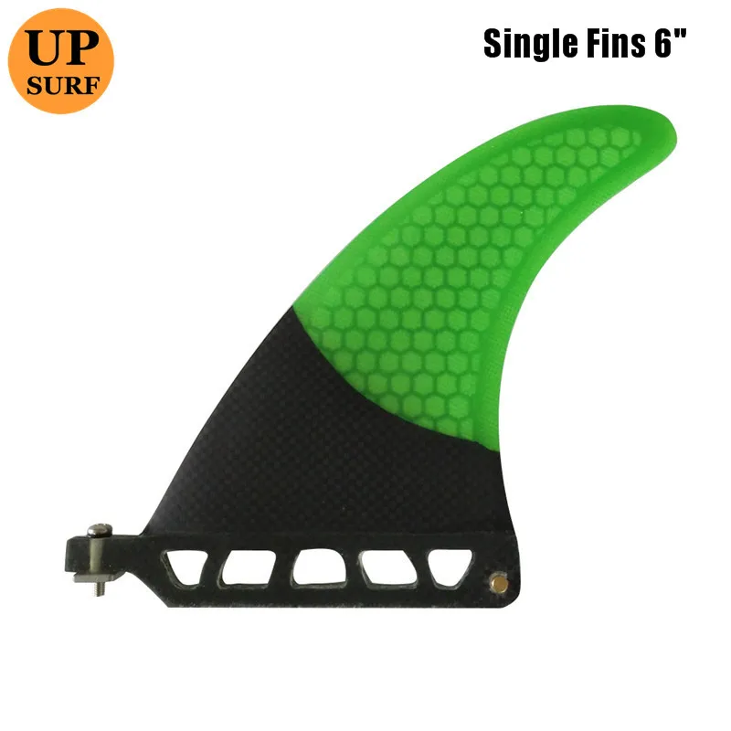 Paddle board Single Fin Fibreglass Carbon 6"Fins SUP Board Quilhas Fins