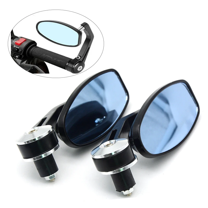 

Universal Motorcycle Mirror Fit 8/7" 22mm CNC Back View Side Rearview Mirror Handle bar Handlebar Ends Moto Sport bike Mirror