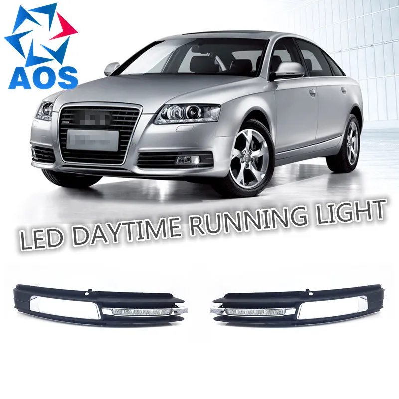

2PCs/set car styling DRL light Daylight Car LED Daytime Running light drl For Audi A6 A6L C6 2009 2010 2011