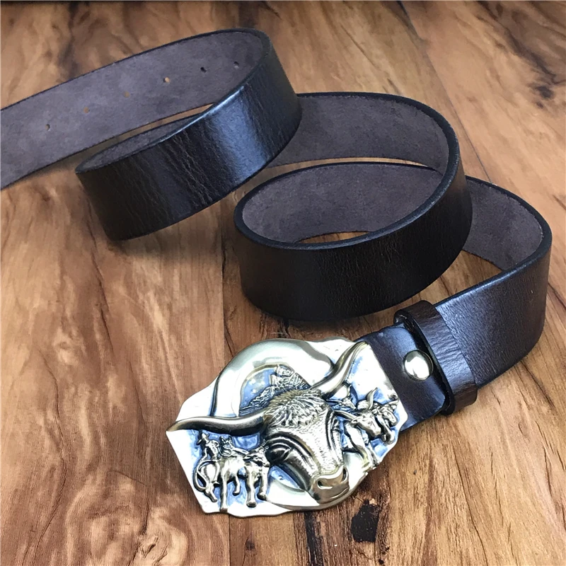 Ремень быка с пряжкой толстый кожаный ремень мужские джинсы Ceinture Homme Riem мужской ремень Riem дизайнерские ремни мужские высокого качества MBT0557