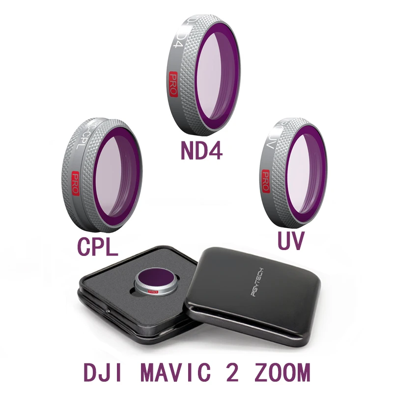 

PGYTECH Filter For DJI Mavic 2 Zoom UV ND4 CPL Camera Lens Filters for DJI Mavic 2 Zoom Drone Accessories