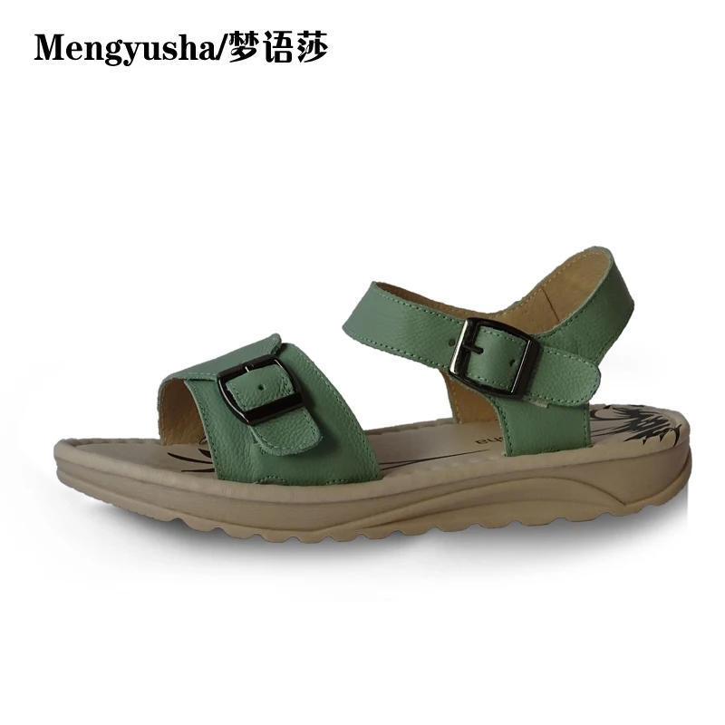 MengyushaSummer new slope with flat shoes for women's sandals