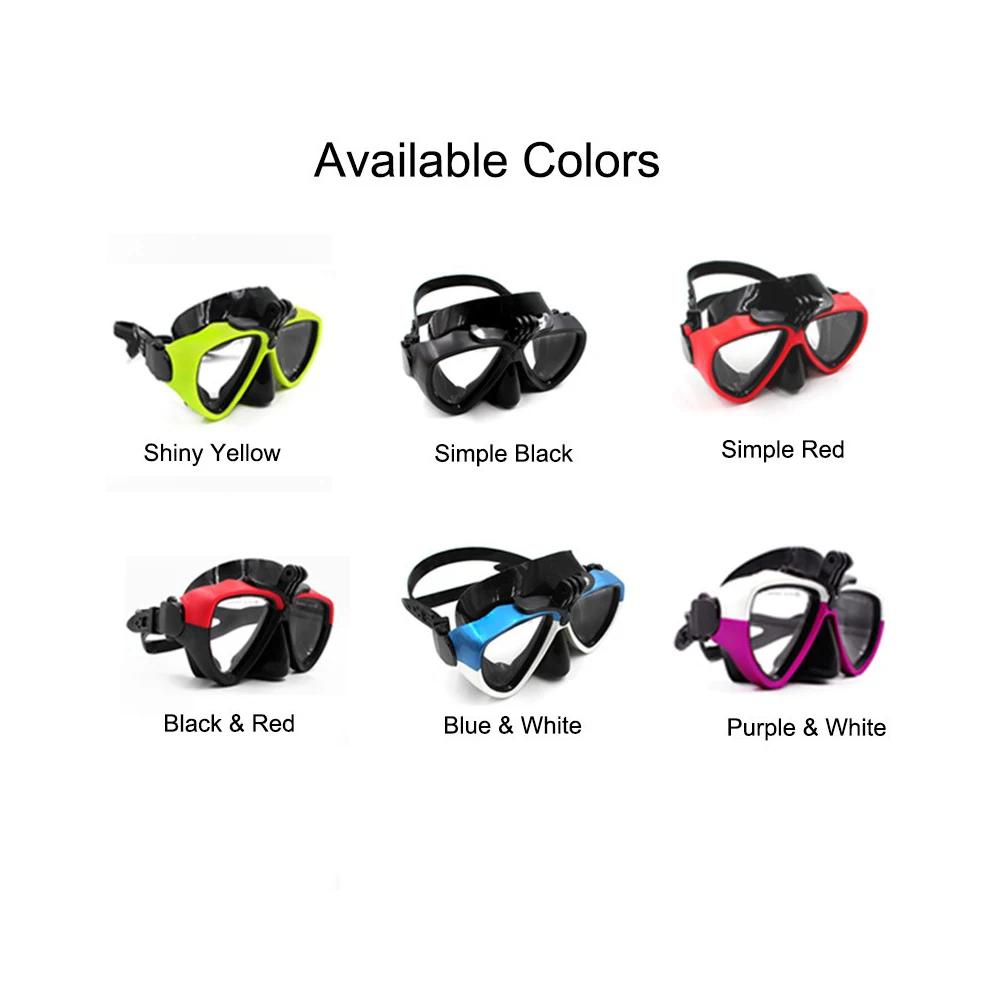 TELESIN маска для дайвинга Div очки для плавания комплект оборудования для GoPro Hero 7 6 5 черный Xiaomi Yi SJ eken аксессуары для экшн-камеры