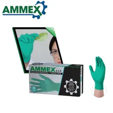 AMMEX 100 шт одноразовые нитриловые резиновые перчатки без порошка маслостойкие перчатки для промышленности домашнего питания медицинское стоматологическое использование