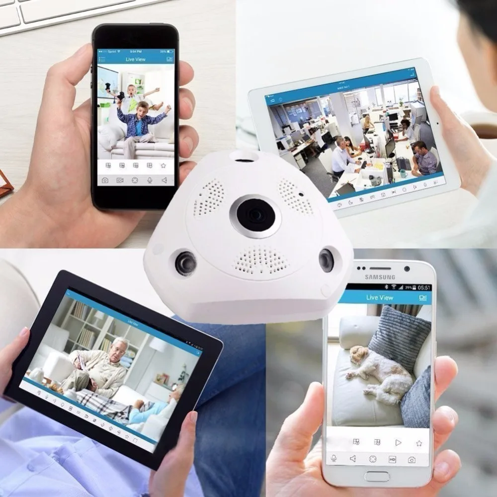 360 градусов 960P HD Wifi IP мини камера маленькая для помещений P2P микро DV DVR датчик