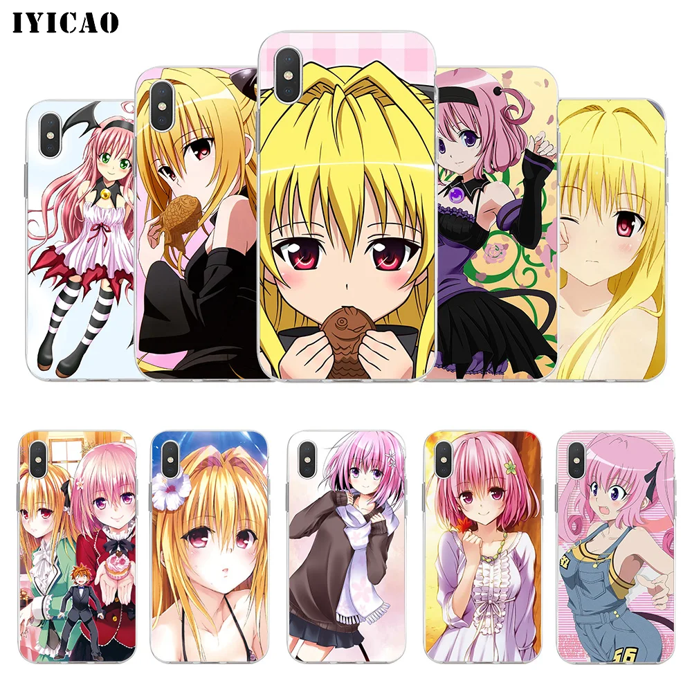 IYICAO To Love Ru Мягкий силиконовый чехол для телефона iPhone X XR XS MAX 6 6s 7 8 Plus 5 5S SE TPU |
