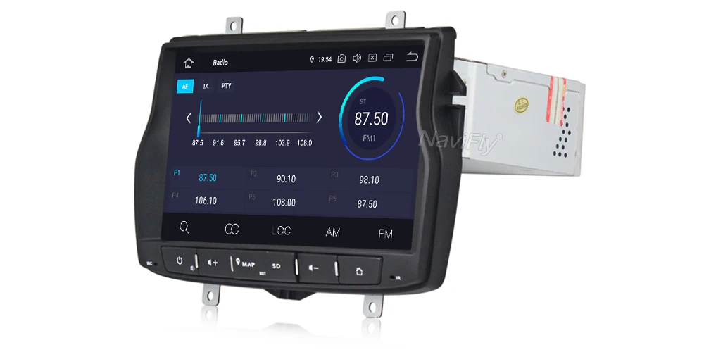 Top Navifly android 9.0 Car dvd multimedia player radio audio For Lada Vesta 2015-2018 with GPS Navigation IPS DSP SWC WIFI USB SD 22