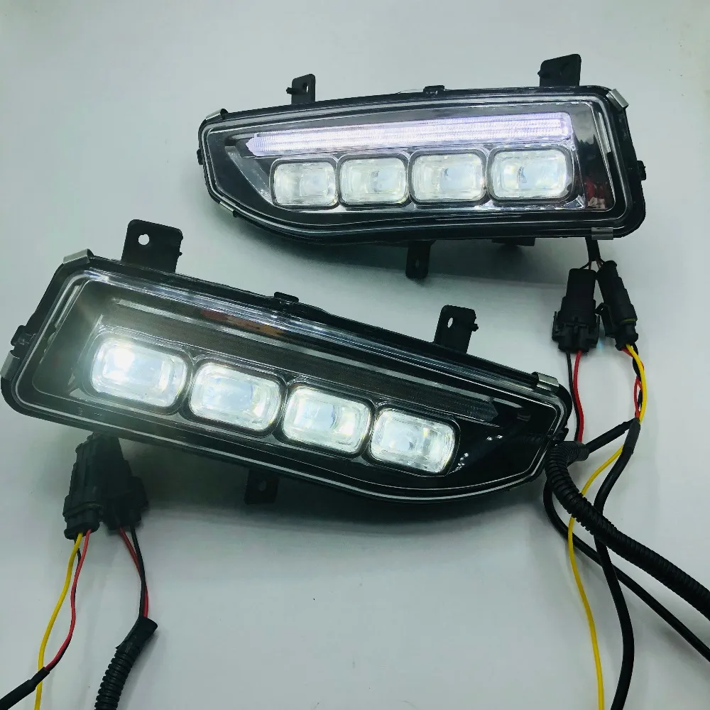 one set Turn Signal style 12V LED CAR DRL Daytime running lights with fog lamp hole for Nissan X-trail X trail Xtrail 2017 2018 one set Turn Signal style 12V LED CAR DRL Daytime running lights with fog lamp hole for Nissan X-trail X trail Xtrail 2017 2018