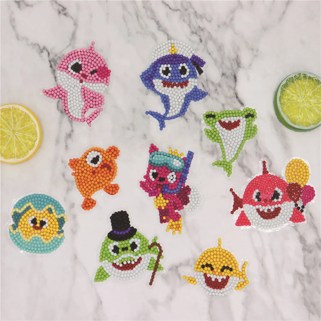 

5D DIY Diamond Painting Kits For Kids Adult Beginners Diamond Embroidery Cartoon Animals Sea World Pattern Home Decoration Q4