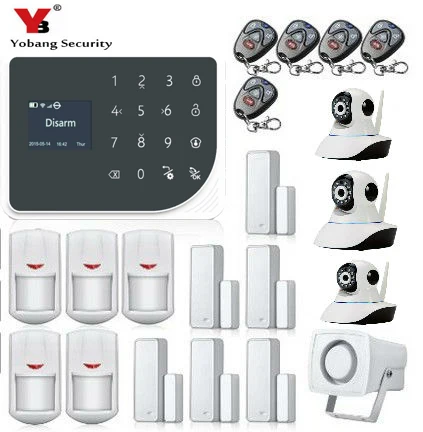 Yobang Security WiFi GPRS GSM Alarm system Detector Sensor Wireless Security Alarm System for home office store IOS Android APP цена Yobang Security WiFi GPRS GSM Alarm system Detector Sensor Wireless Security Alarm System for home office store IOS Android APP цены онлайн