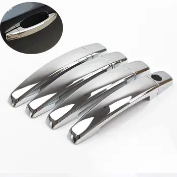 

FUNDUOO For Chevrolet Cruze 2008-2013 Captiva 2006-2013 Camaro 2010-2015 Spark 2009-2011 Chrome Door Handle Cover Trim Sticker