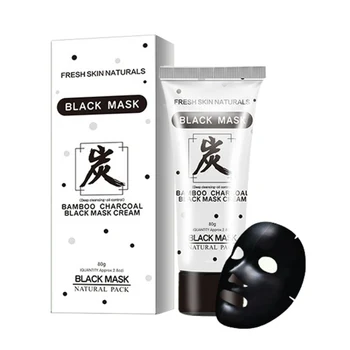 

New Bamboo Black Mask Shrink Pores Deep Cleaning Maquiagem Makeup Peel Mud Face Mask Beauty Skin Care D2
