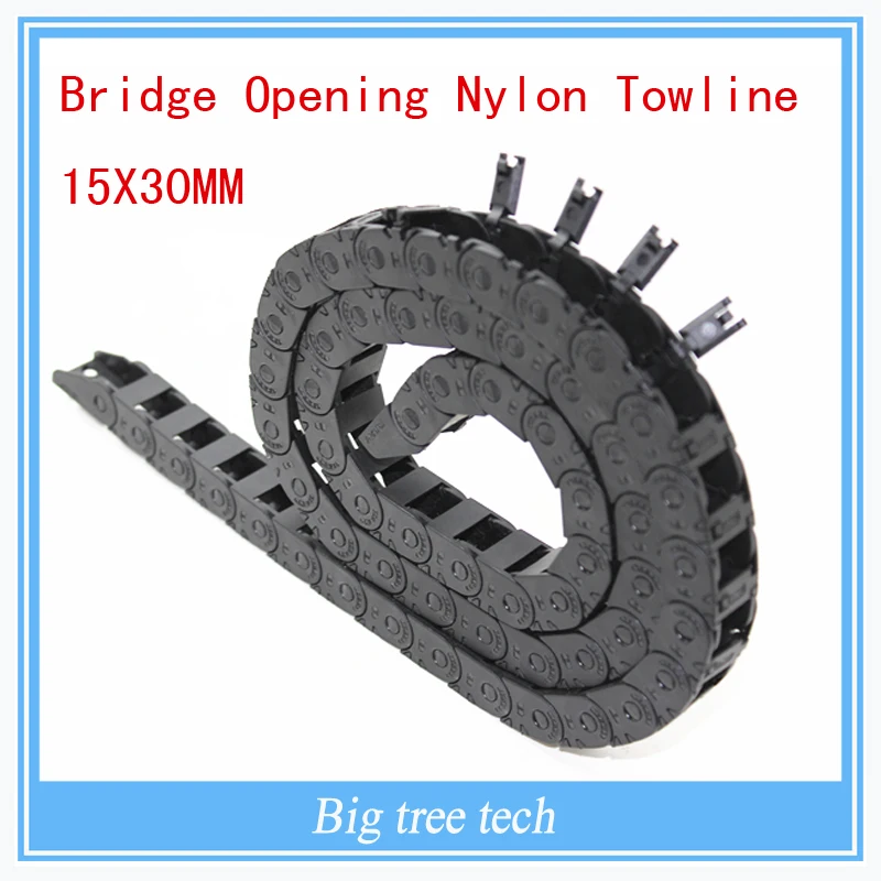 

3D pinter accessory Bridge Opening Nylon Towline 15*30mm Both Side Plastic Towline Cable Drag Chain