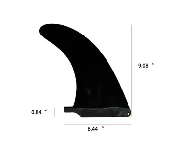 

Black fiber glass center fin for surf board