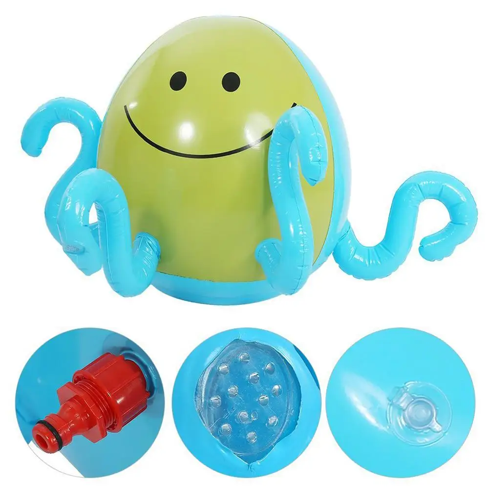 

Inflatable Spraying Octopus Summer Children Outdoor Playing Water Game Water Jet Ball Beach Ball Lawn Game Spraying Octopus