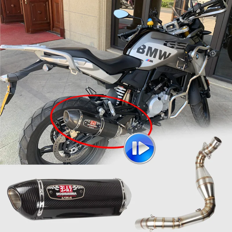 

Motorcycle Exhaust Link Pipe Contact Middle Pipe Slip On For G310R G310GS G 310R G 310GS 2016 2017 2018