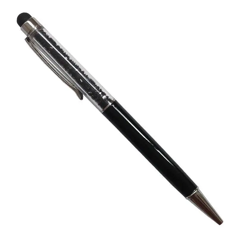 11 цветов кристальная шариковая ручка модный креативный Стилус для письма канцелярская ручка для офисов и школ шариковая ручка черный синий - Цвет: Black