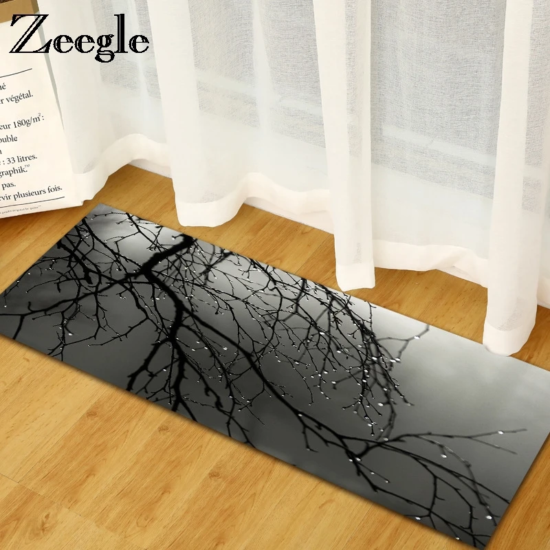 Zeegle 3D коврик для кухонного пола, Противоскользящий коврик для гостиной, спальни, прикроватный коврик для ванной комнаты, коврик для ног, ковер для домашней двери