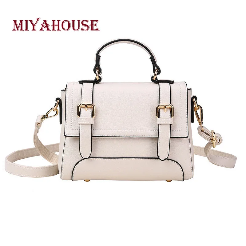 

Miyahouse Korean Style Shoulder Bag For Women High Quality Solid Color Messenger Bag For Female PU Leather Fashion Crossbody Bag
