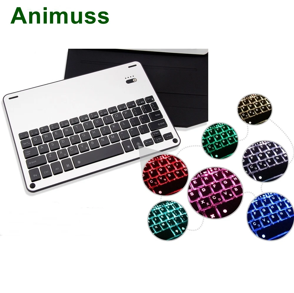 

Animuss Aluminum Wireless Backlit Bluetooth Keyboard For iPad Air /Air 2/Pro 9.7/new iPad 9.7