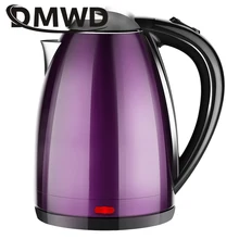 DMWD Stainlesss стальной электрический чайник, бойлер для горячей воды, кастрюля для мгновенного кипячения, автоматическое отключение, быстрый нагрев, 1.8л, ЕС, США, вилка