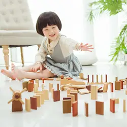 100 шт. Деревянный Детский Взрослый интеллект игрушечный орган домино головоломки строительные блоки игрушки