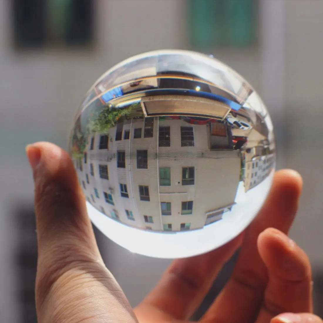 4 размера Красивая Сфера фотография Lensball фон Декор хрустальный шар стеклянный