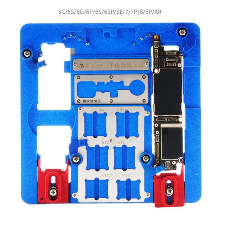 For iPhone XR 8 8plus 7 6 6s Plus 5S For A7 A8 A9 A10 Logic Board Chip Fixture (2)