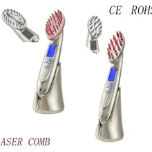 От выпадения волос Расческа rf EMS медсестры светодиодный фотонный лазер стимулирует волосы отрастающая щетка головы ремонт головы Массажер для волос