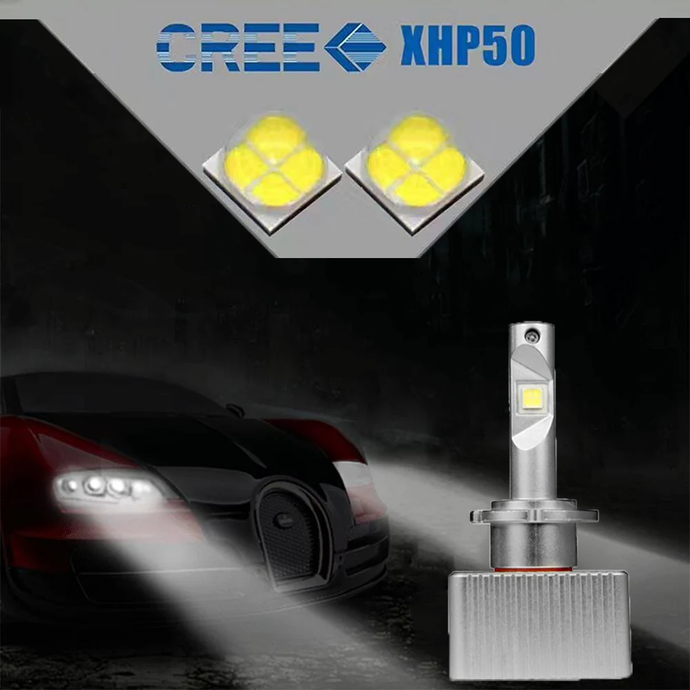 2 шт. светодиодный D1S D2S D3S D4S Автомобильные фары Cree XHP50 чипы 6000K 12V Canbus без ошибок Plug Play