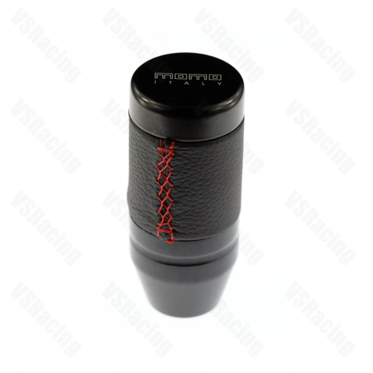 

Universal MOMO Racing Car Shift Gear Knob, Manual Billet Aluminum Gear Knob with Leather Cover