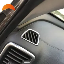 Для Kia Sportage 2016 2017 автомобиль ABS Матовый интерьера Кондиционер ac Vent Обложка отделка внутренняя выход отделка Рамки 2 шт