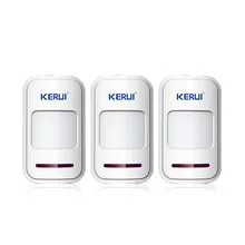 3 шт./лот kerui 433 мГц wireless intelligent pir motion детектора датчика для gsm pstn сигнализация дома без антенны инфракрасный