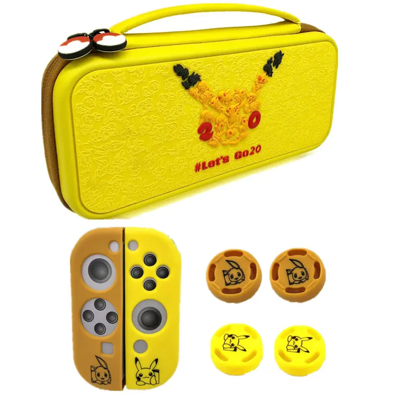 

Silicone case Thumb Grips EVA Protective Hard Bag Shell Travel Carrying Case Waterproof Pouch Handbag For Nintend Switch Joy Con