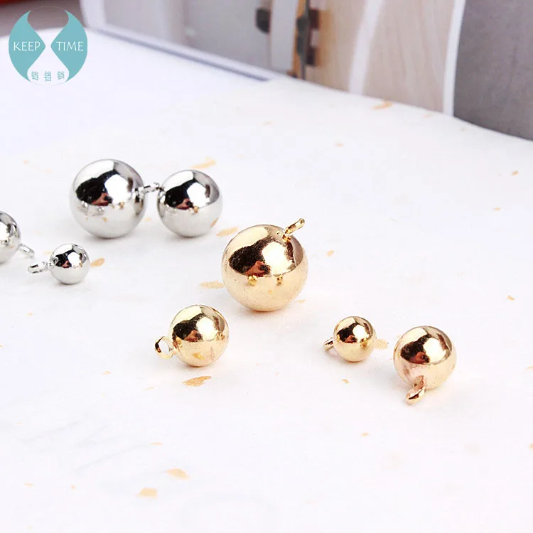 

protection electroplating copper copper ball stud Pendant Bead Pendant Earrings DIY K white gold bracelet pendant accessories