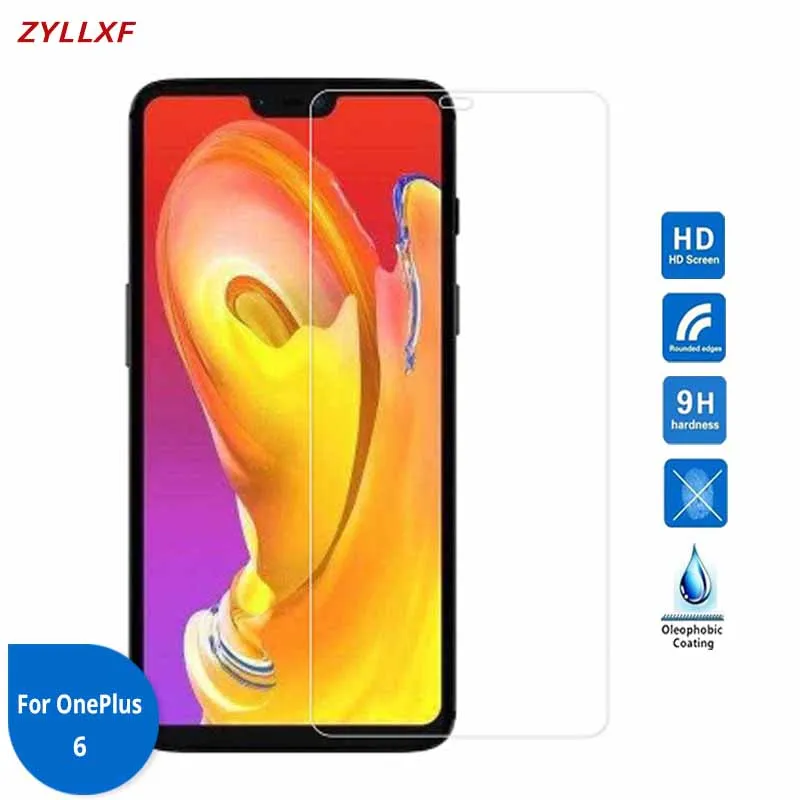 Для OnePlus 6 закаленное стекло Премиум Защитная пленка для экрана 28 дюймов 9H 2.5D