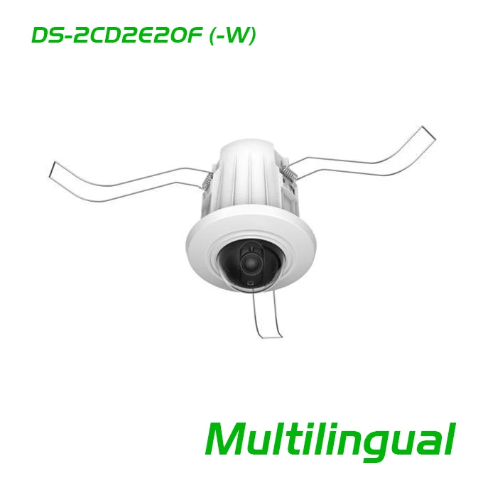  Multi-lang DS-2CD2E20F HD 1080P 2.0MP mini Recessed in ceiling Mount Dome PoE Onvif SD card slot Network CCTV security IP camera 