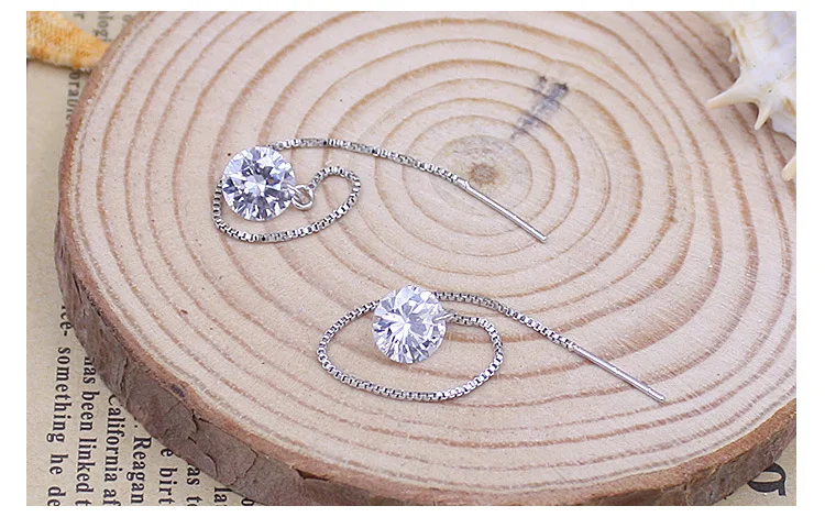 Женские серьги гвоздики серебристого цвета с кристаллами|wire jewelry tools|wire displayjewelry