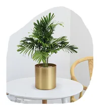 Латунная Золотая ваза для украшения интерьера из нержавеющей стали вазы для цветов органайзер для хранения держатель ручки чашка стол цветочные горшки