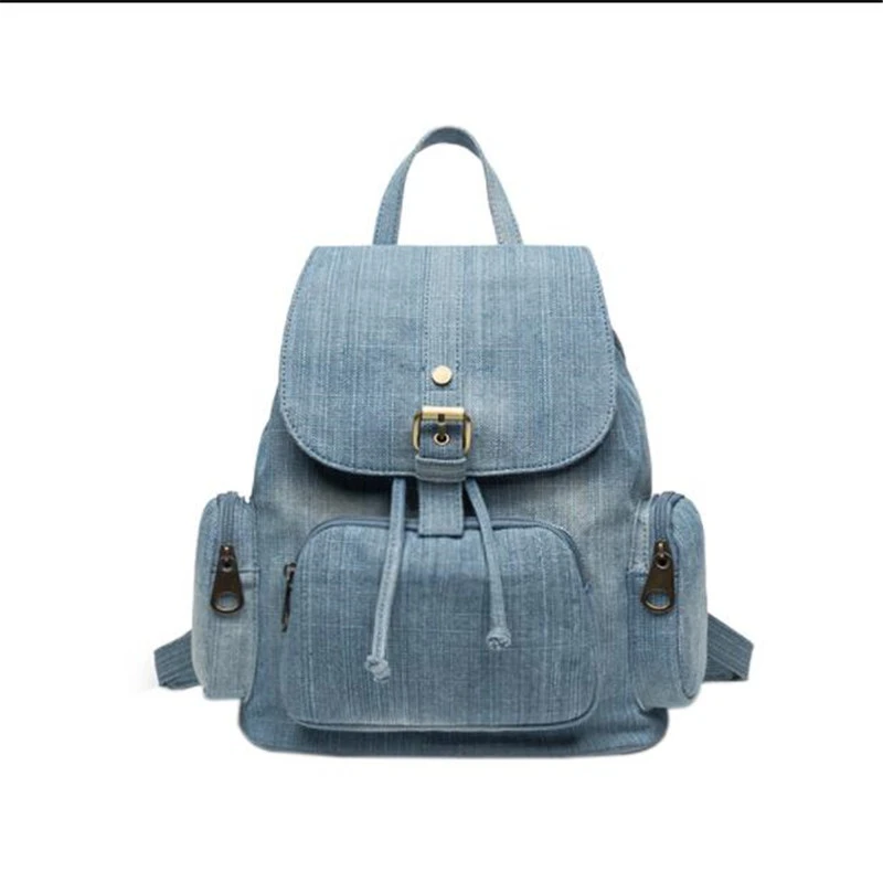 2022 Top Quality Handmade Denim Travel Backpack Casual School Bags For Girls Vintage Holiday Bags Drop Shipping MN1261