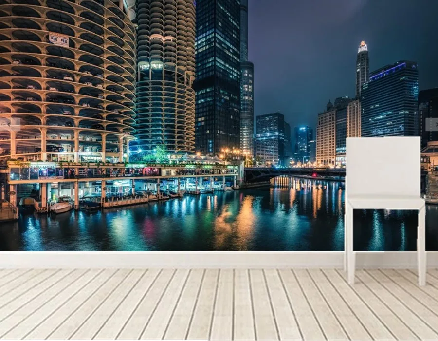 3d фотообои на заказ обои для гостиной ТВ спальни|3d mural|city wallpaperpapel de parede |