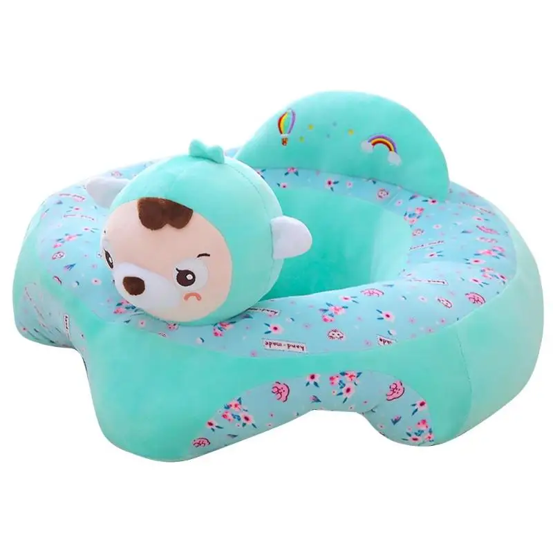 Baby Seat Sofa Support Chair Delicate Feel No Hair Loss No Color Loss for Learning to Sit Cute Infants Seat Cover baby seat sofa - Цвет: G