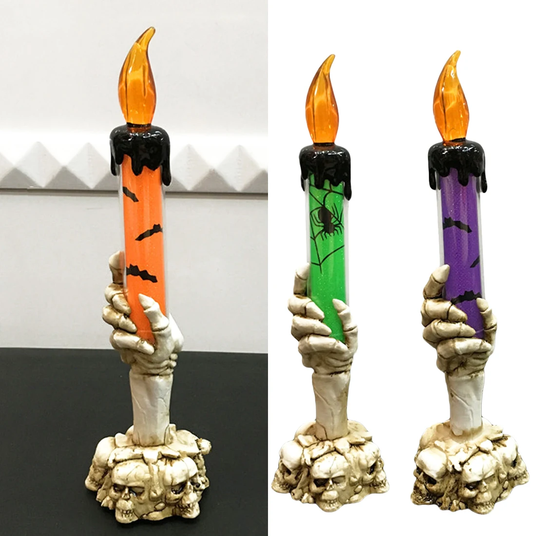 Halloween Decoration 1PC LED Ghost Hand Electronic Candle Lamp Glowing