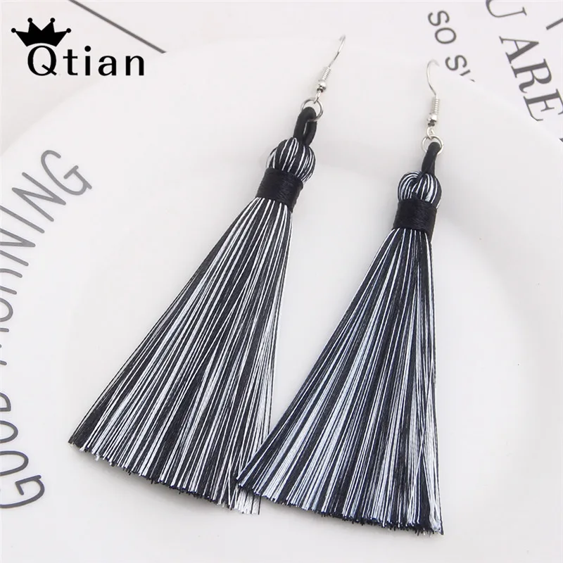 

Qtian brincos 2019 earings fashion jewelry boho vintage drop long women earring pendientes mujer moda indian jewelry Wedding