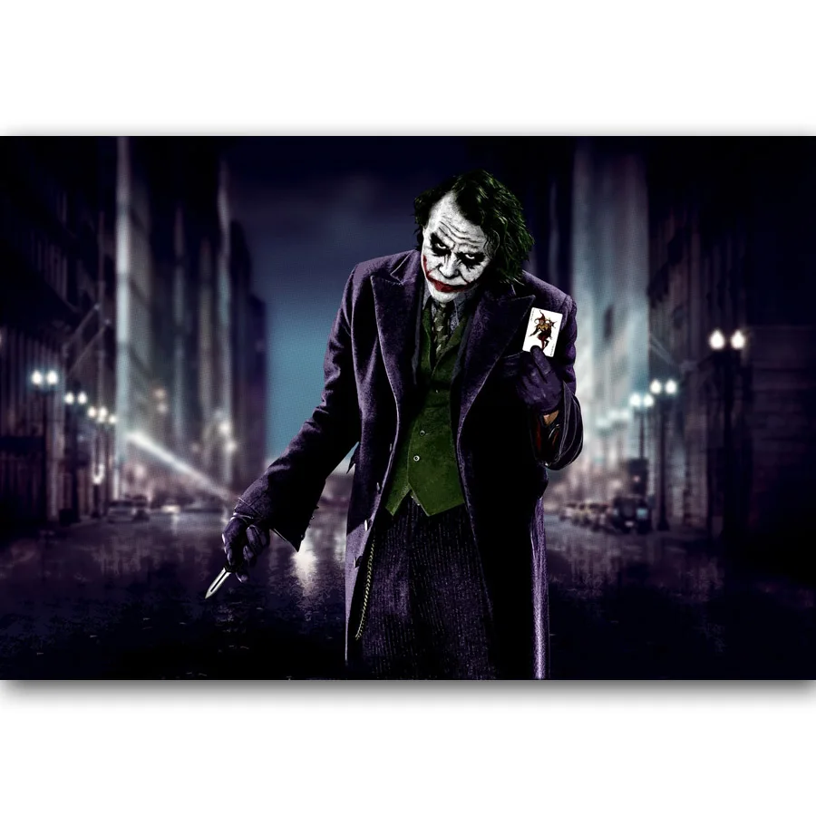 

Canvas Wall Art Joker The Dark Knight Wallpaper Movie Posters Prints for Home Decor Paintings Art